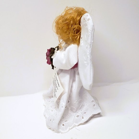 Angel Marycana San Jose Handmade Figurine Flower White Lace For a Special Mother - Picture 5 of 8